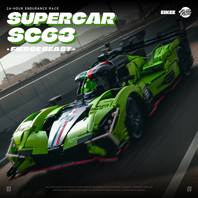 Stem Robotics Kit - MOC Lamborghini SC63 WEC & IMSA