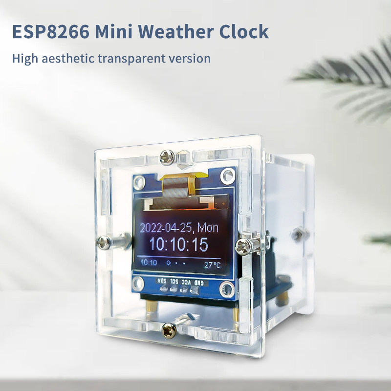 ESP8266 Mini Weather Clock Kit - Electronics Project Kit recension och pris