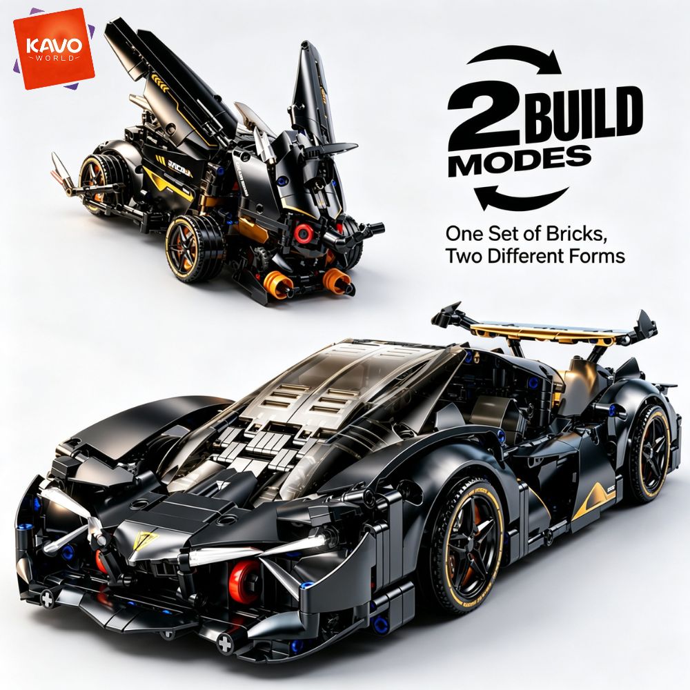 KAVOWORLD 1248pcs MOC Black Ra - Stem Robotics Kit recension och pris