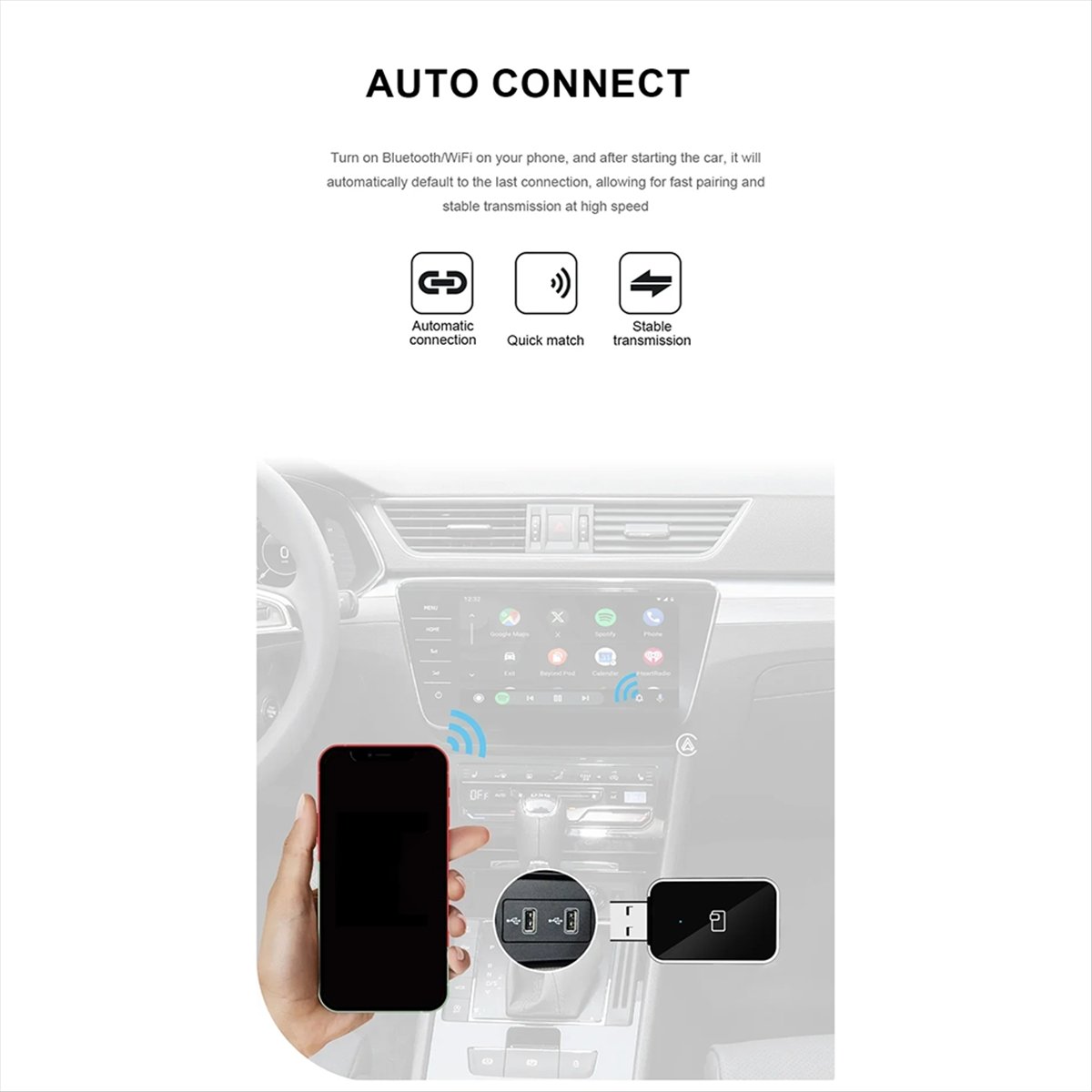 Fits for Wireless CarPlay Andr - Wifi Smart Plug recension och pris