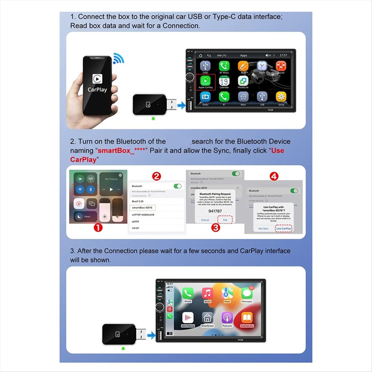 Fits for Wireless CarPlay Andr - Wifi Smart Plug recension och pris
