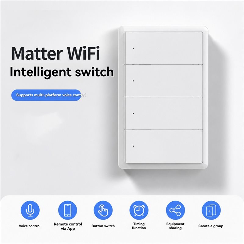 AAAN-Voice Controlled Tuya Wif - Smart Light Switch Wifi recension och pris