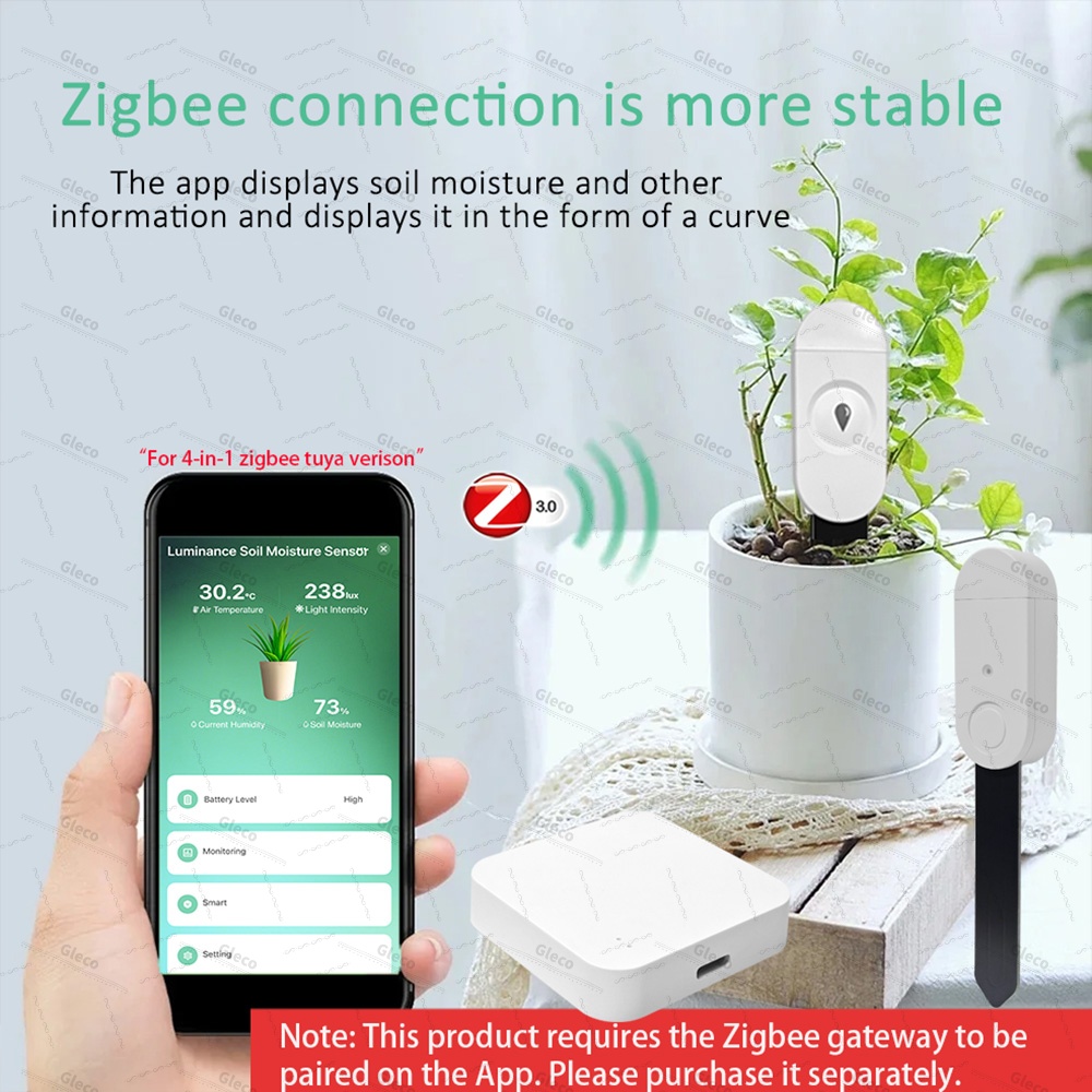 Zigbee Soil Moisture Sensor Me - Smart Home Automation Kit recension och pris
