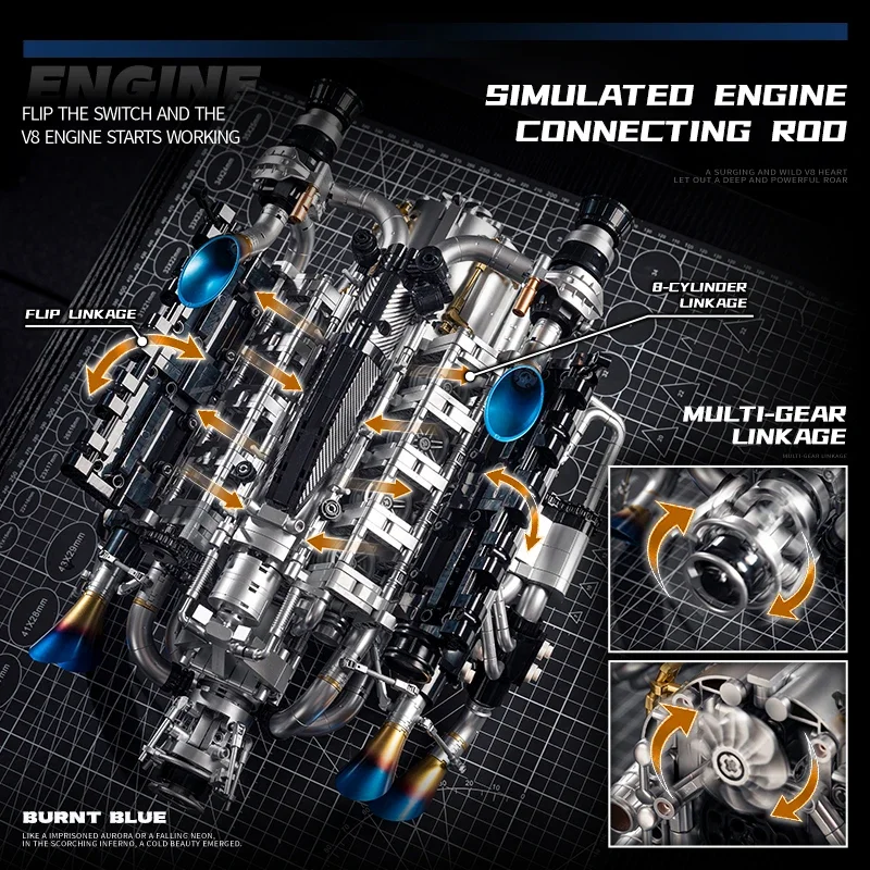 V8 Engine Building Kit for Adu - Stem Robotics Kit recension och pris