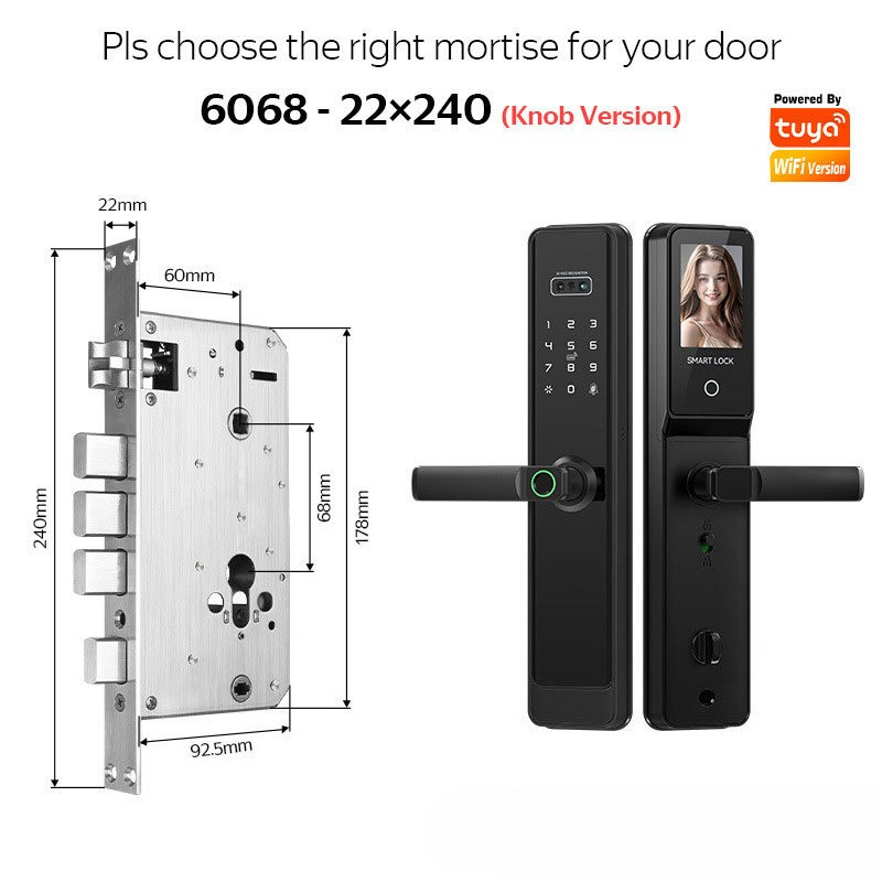 EGFirtor Semi-automaticTuya Fi - Smart Door Lock Wifi recension och pris