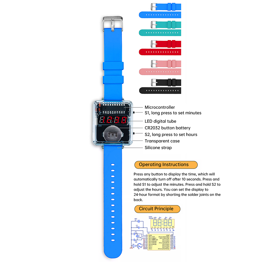 DIY Electronic Watch Kit 0.28' - Esp32 Smart Home Kit recension och pris